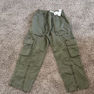 Abercrombie & Fitch Olive Wide Leg Pants